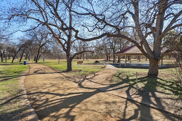 view of home's community featuring a gazebo