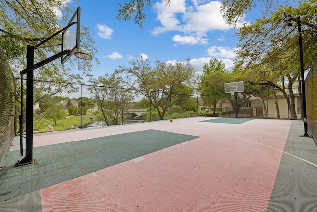 view of sport court