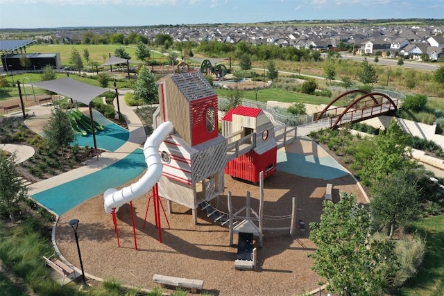 view of jungle gym