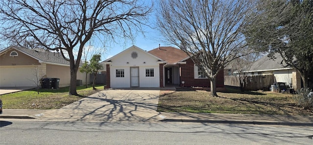 view of ranch-style home