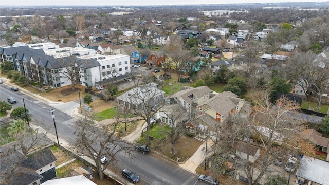 bird's eye view with a residential view