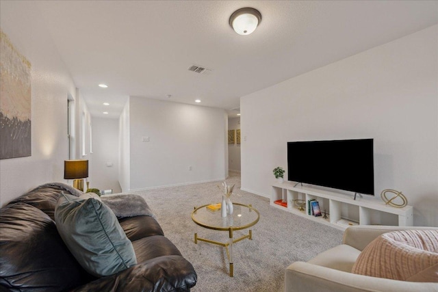 11009 Roderick Lawson Ln, Austin, TX 78754 - carpeted living area with recessed lighting and baseboards
