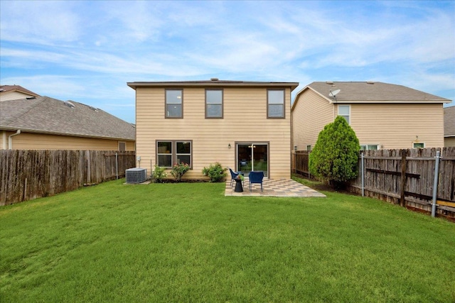11009 Roderick Lawson Ln, Austin, TX 78754 - back of property featuring a patio area and central AC