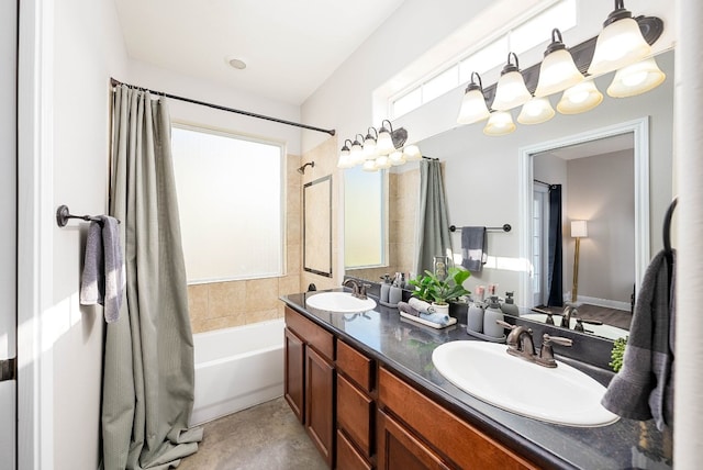 bathroom with vanity