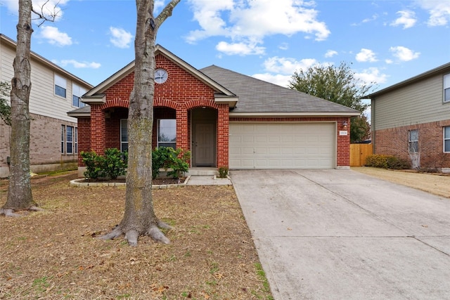 front facade featuring a garage