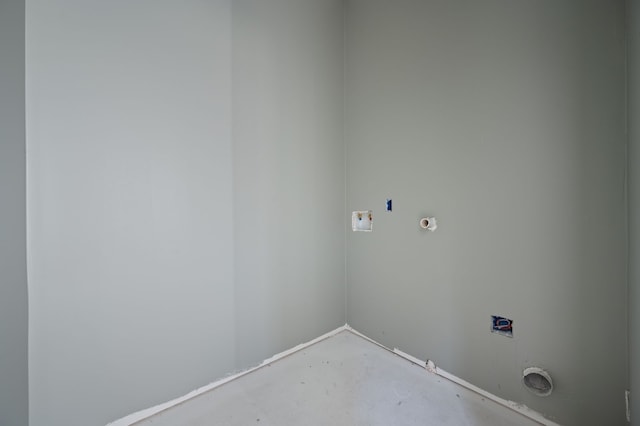 laundry room featuring gas dryer hookup and hookup for a washing machine