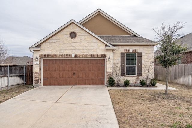 view of front of house featuring a garage