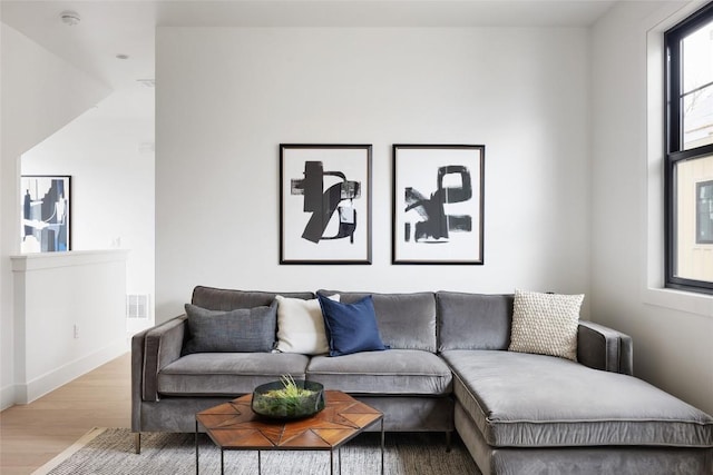 2709 Stacy Ln Unit 1, Austin, TX 78704 - living room featuring wood finished floors and baseboards