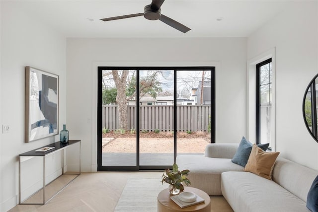 2709 Stacy Ln Unit 1, Austin, TX 78704 - living area featuring ceiling fan