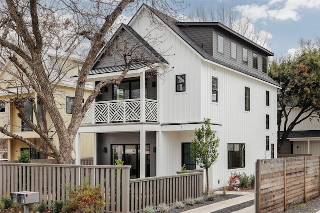 2709 Stacy Ln Unit 1, Austin, TX 78704 - view of front of house featuring a balcony and covered porch