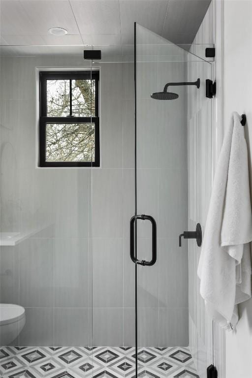 2709 Stacy Ln Unit 1, Austin, TX 78704 - bathroom with a stall shower and toilet