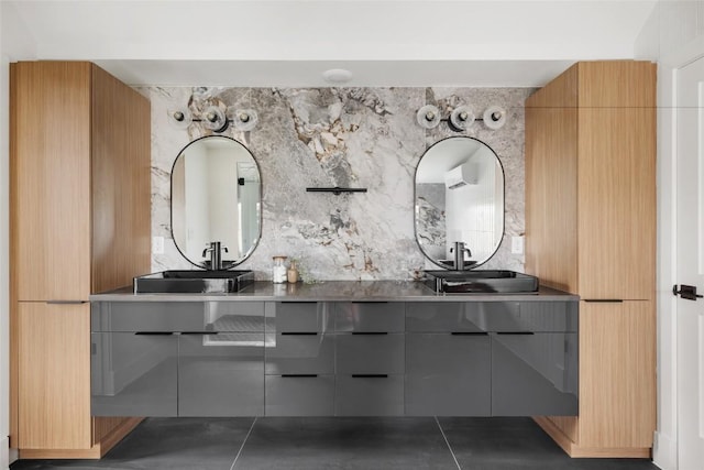 2709 Stacy Ln Unit 1, Austin, TX 78704 - bathroom with double vanity and tile patterned flooring