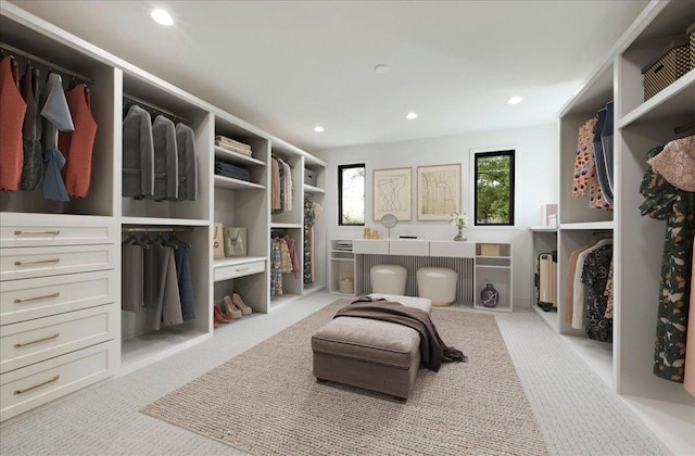 3008 W 50th St, Austin, TX 78731 - walk in closet with radiator and carpet flooring