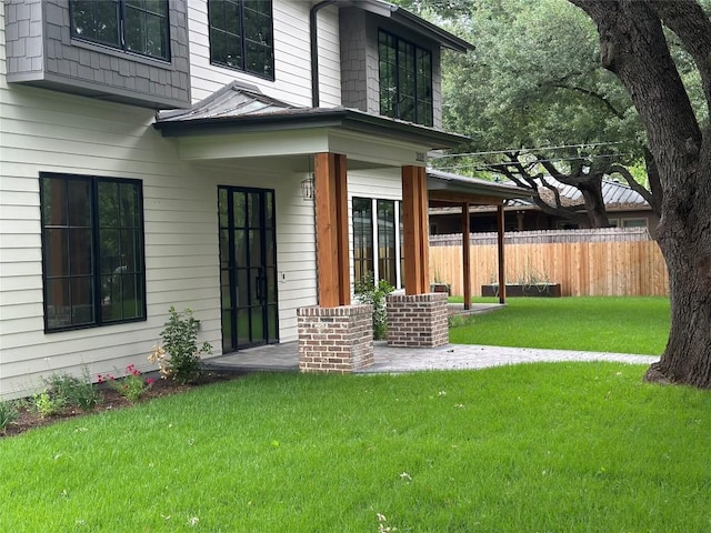 3008 W 50th St, Austin, TX 78731 - property entrance with a standing seam roof and a metal roof