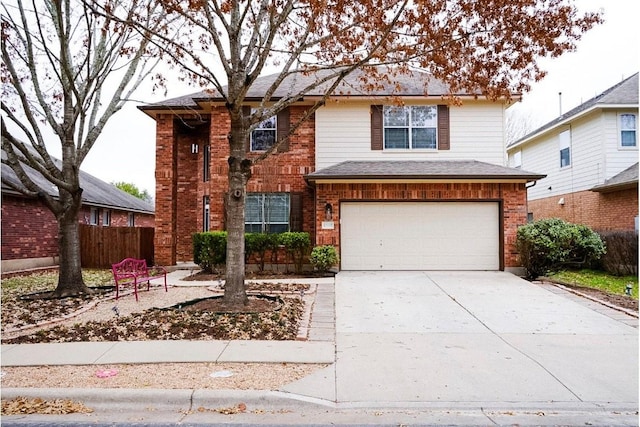 front facade featuring a garage