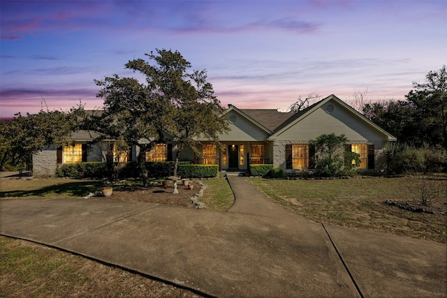 view of ranch-style house