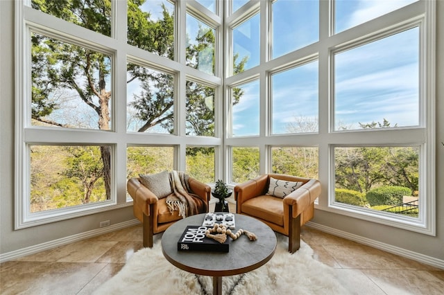 view of sunroom / solarium