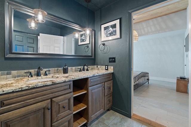 bathroom with vanity