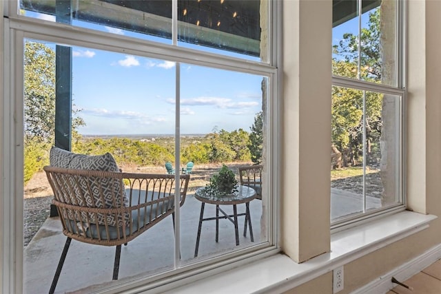 doorway to outside featuring a wealth of natural light