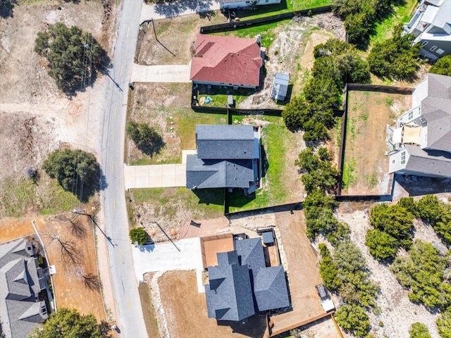 drone / aerial view featuring a residential view