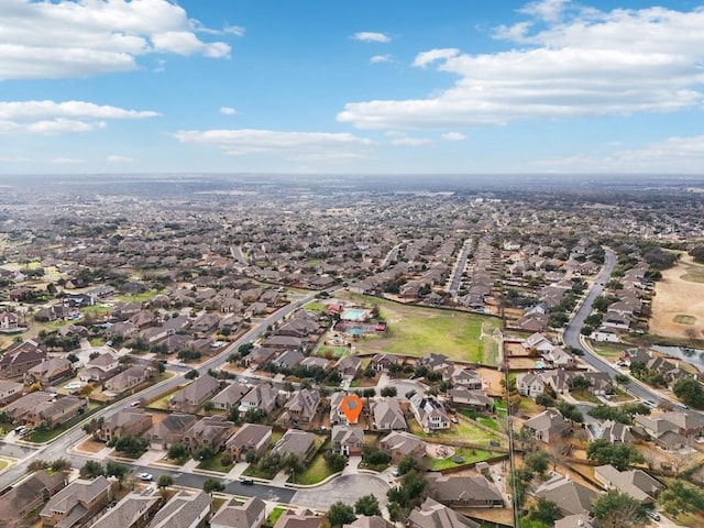 drone / aerial view with a residential view