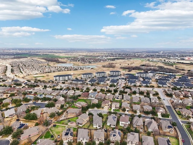 bird's eye view with a residential view