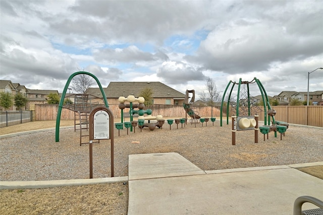 view of jungle gym