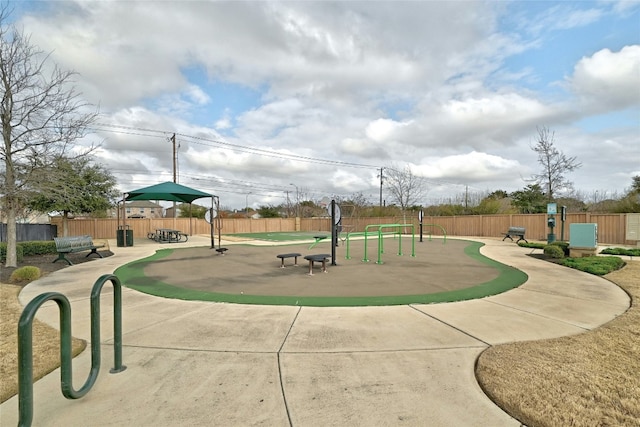 surrounding community with a playground