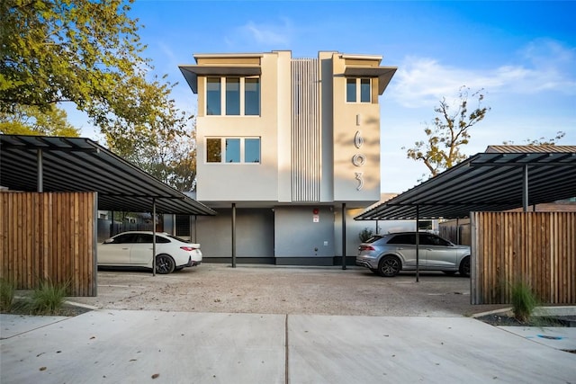 exterior space featuring fence