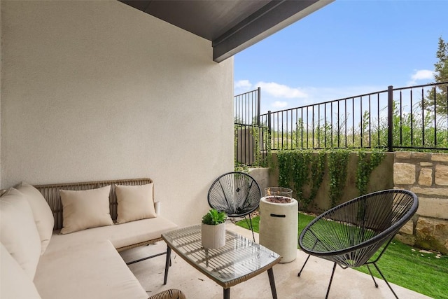 balcony with outdoor lounge area