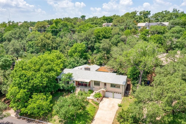 birds eye view of property