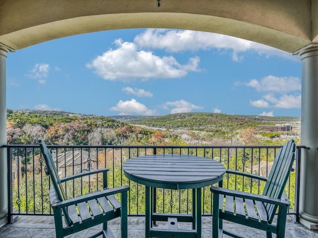 view of balcony