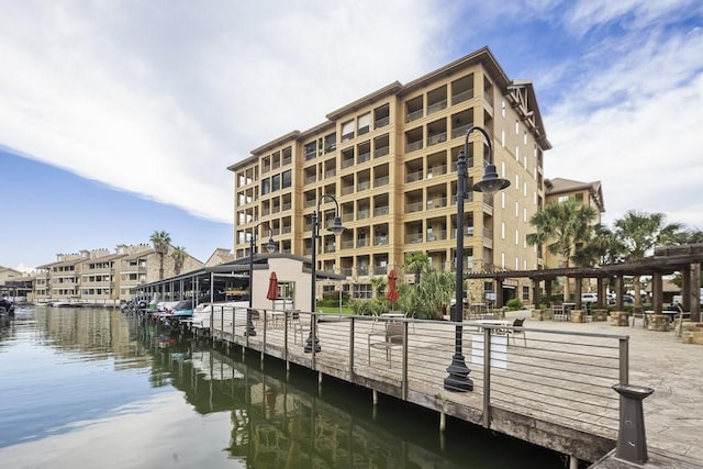 view of property featuring a water view