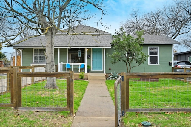 view of front of house with covered porch