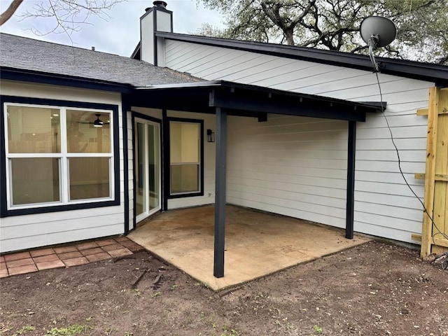 rear view of property with a patio