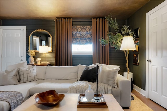 5410 Overbrook Dr, Austin, TX 78723 - living room with wood finished floors and baseboards