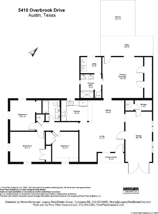 5410 Overbrook Dr, Austin, TX 78723 - view of room layout