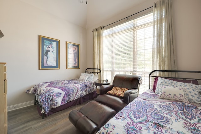 bedroom featuring hardwood / wood-style floors