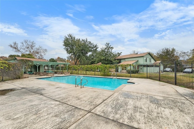 view of pool with a patio area