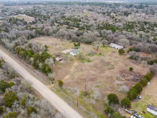 drone / aerial view featuring a rural view