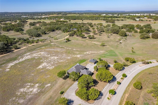 bird's eye view featuring a rural view