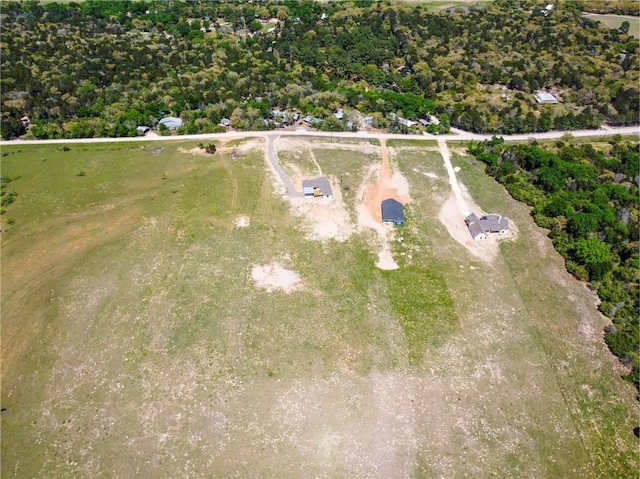 aerial view featuring a rural view