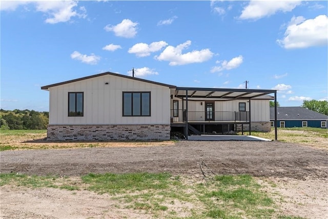 view of rear view of property