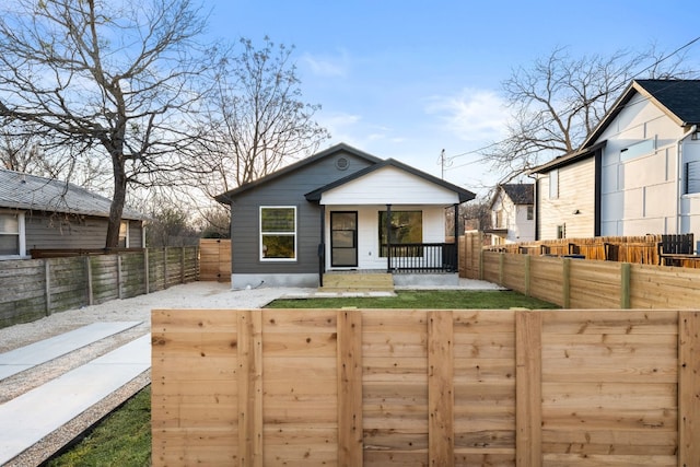 bungalow-style house with a porch