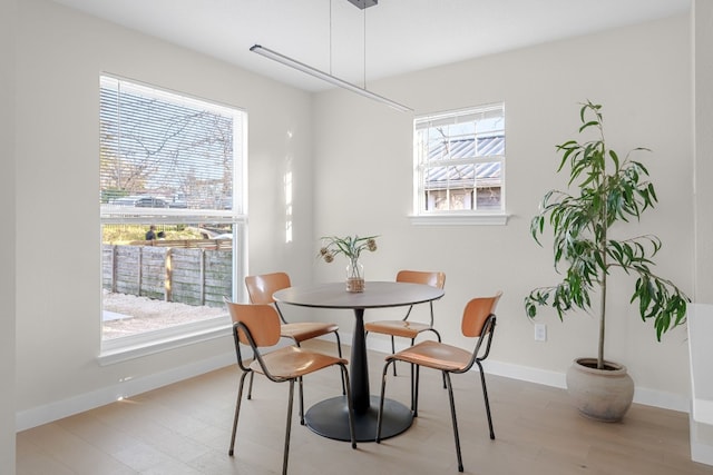 view of dining room