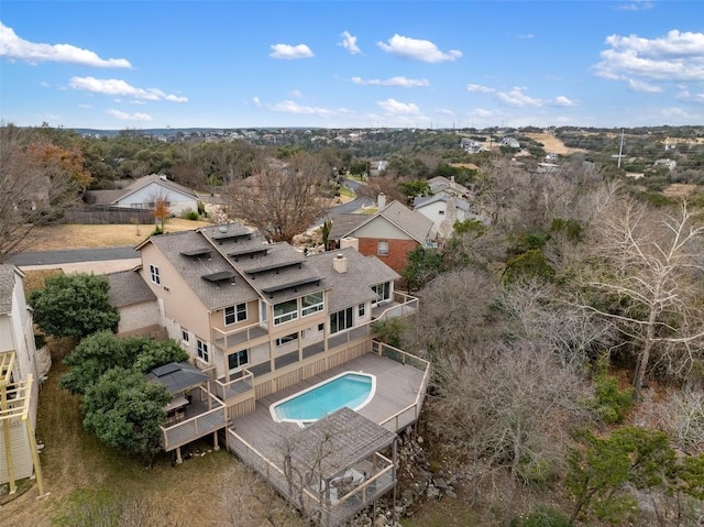 birds eye view of property