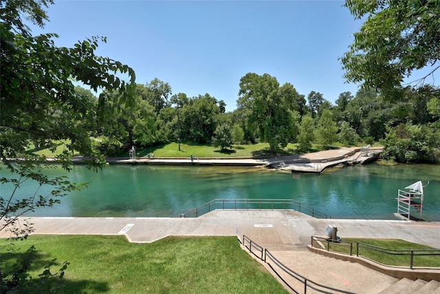 view of water feature