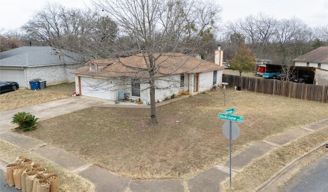 ranch-style house with a garage