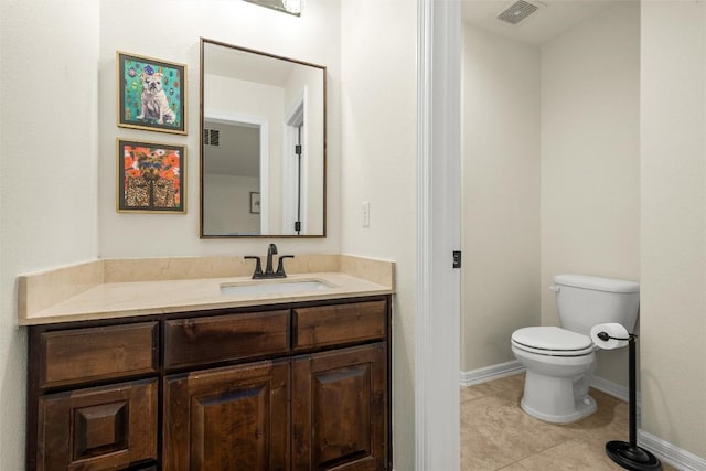 17408 Wildrye Dr, Austin, TX 78738 - half bath featuring vanity and tile patterned floors