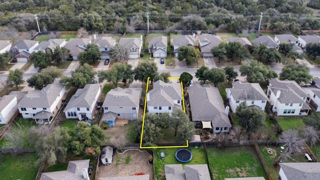 14420 Ballycastle Trl, Austin, TX 78717 - aerial view of property's location featuring nearby suburban area and property boundaries highlighted